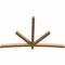Ekena Millwork Alberta Smooth Timber Gable Bracket, Western Red Cedar, 96"W x 60"H x 3 1/2"D x 3 1/2"F, 15/12 Pitch GBW096X60X0404ALB00SWR - alternate 2